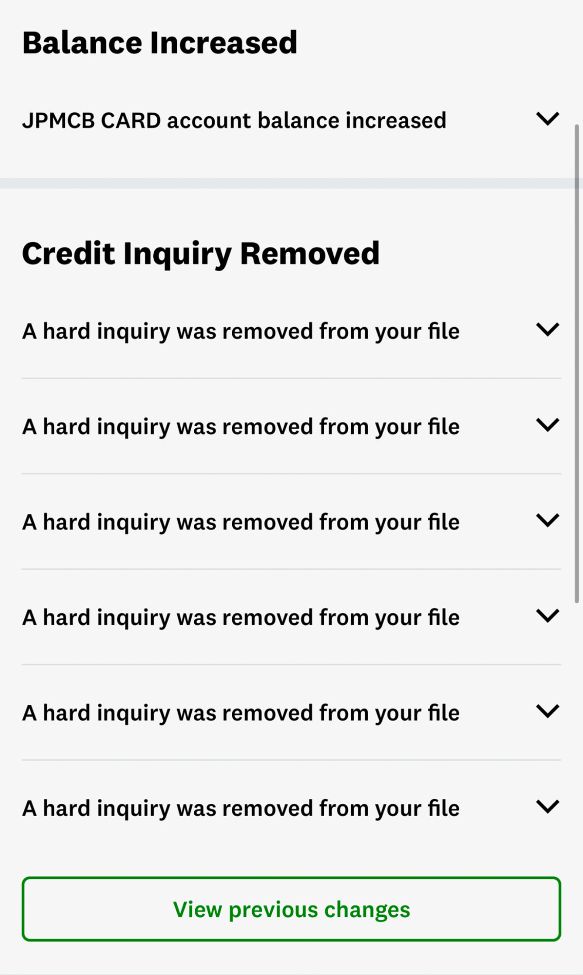 Client credit report result 8